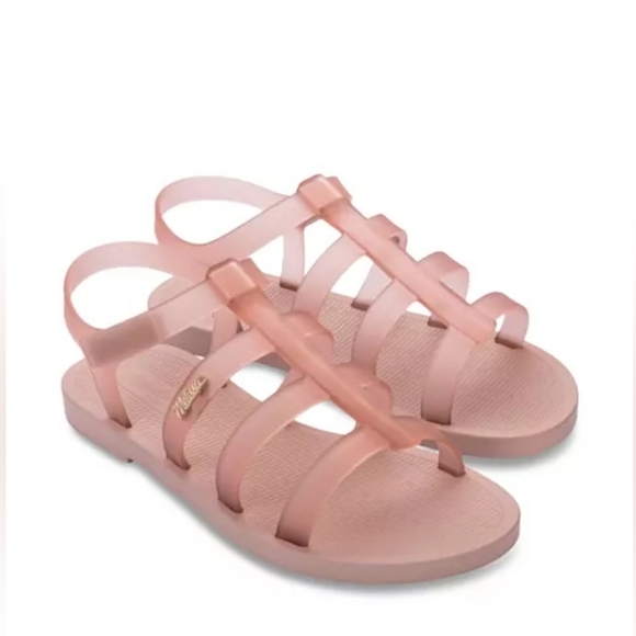 Melissa Shoes - Melissa Women's Sun Rodeo Strappy Fisherman Scented Sandals Frosted Pink Size 9